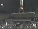 Unvean bars. Dismount 1.5 salto backward to underswing Unvean bars. Dismount 1.5 salto backward to underswing