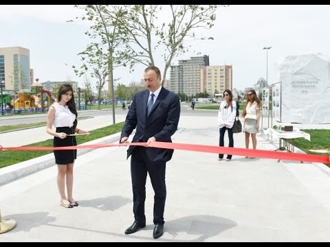 Prezident İlham Əliyev Bakı Ağ Şəhər bulvarının açılışında iştirak edib