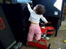 Emma on the tricycle