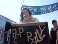 awk giving pep rally speech