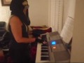 My Lady Gaga Halloween Costume & playing Pokerface on Piano