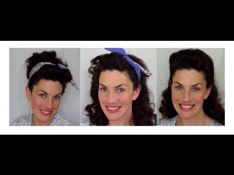 how to easy vintage hairstyles