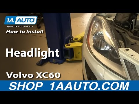 How To Install Replace Headlight Volvo XC60