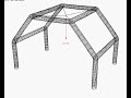 Simulation of the collapse of an inflatable tent structure