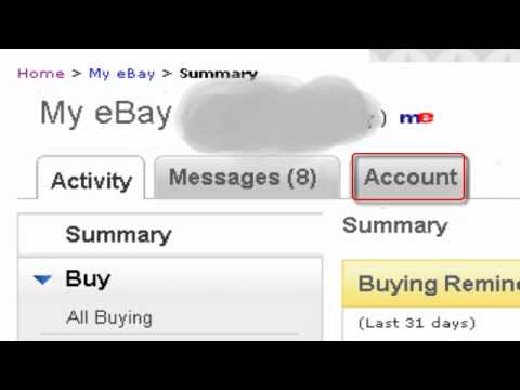 how to change your address on ebay