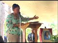 elder bernice king articulates her appreciation for the memorial monument - in honor of her mother - at  mt. tabor ame zion church in marion, al, by sclc women.