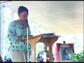 elder bernice king articulates her appreciation for the memorial monument - in honor of her mother - at  mt. tabor ame zion church in marion, al, by sclc women.