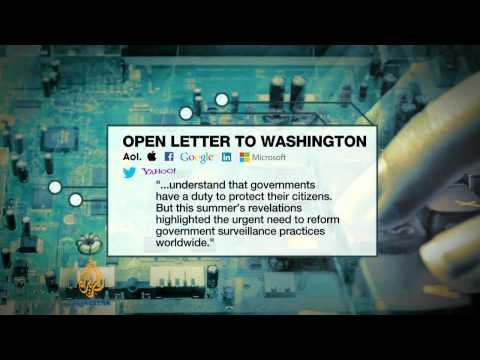 Tech - Technology giants in the US have written an open letter to President Obama urging him to make tighter controls on surveillance. The spying scandal involving ...