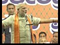 Shri Narendra Modi addresses a huge BJP Public Meeting at Bangalore