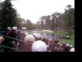 Vijay Singh skipping it and sinking it on Augusta's 16th par 3 - Tuesday 4-7-09