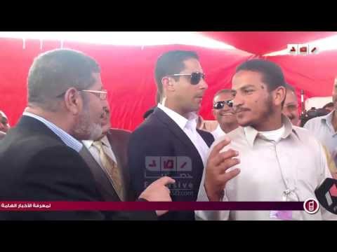 رصد تنفرد بما حدث بين الرئيس وأحد المزارعين اثناء زيارة شونة برج العرب اليوم