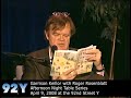 garrison keillor reads pontoon at the 92nd street y