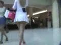 mini skirt on the stairs