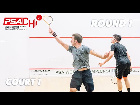 Live Squash - PSA World Championships 20/21 - Rd 1 - Court 1