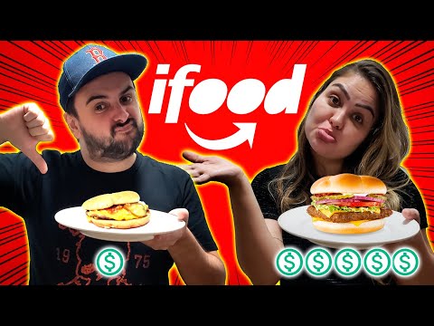 PEDIMOS O HAMBÚRGUER MAIS CARO E O MAIS BARATO DO IFOOD