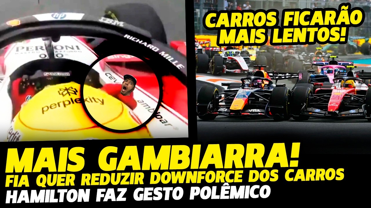 🚨FIA DEIXARÁ CARROS MAIS LENTOS, HAMILTON FAZ GESTO POLÊMICO E PEREZ EMPOLGADO | FÓRMULA 1