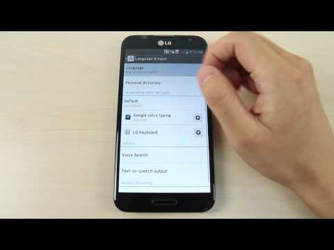 How to change the language on LG Optimus G Pro