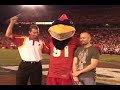 back in may, iowa state's 'cy the cyclone' won cbssports.com's most dominant college mascot on earth title.  gregg doyel was sent to ames to present the award.