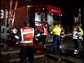 Trein botst tegen vrachtwagen in Bergen op Zoom