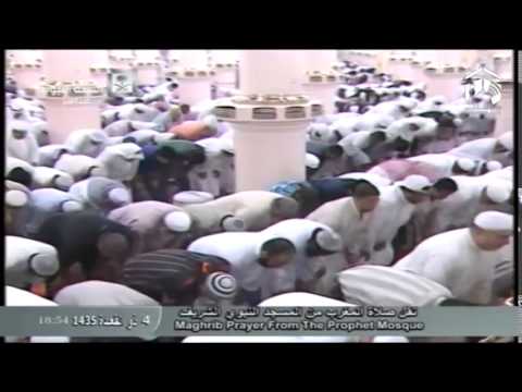 صلاة المغرب-المسجد النبوي 1435.11.04ه