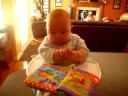 Beckett loves his teething book