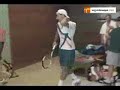 crazy djokovic imitates federer  remix