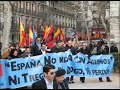 Manifestacion de La Falange (FE) contra el dialogo con ETA