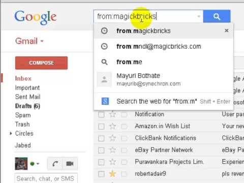 how to organize gmail by sender