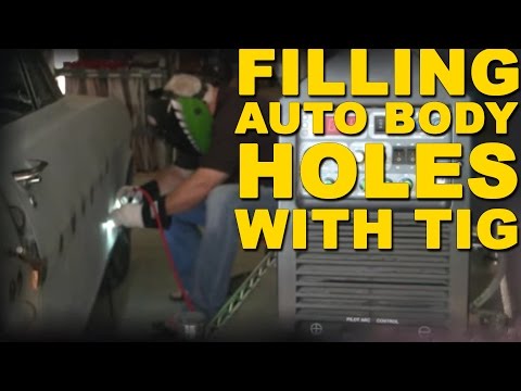 how to fill metal holes