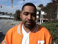 Kris Truitt, UAW Local 10 recently lost his job at the GM plant due to jobs being shipped overseas. Johnson talks about how this makes him feel and what we can do to prevent more job losses in the state of Georgia 11-26-08. Credit: Lee Sandberg