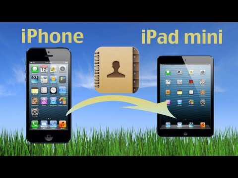 how to sync contacts from iphone to ipad