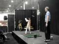 Ashley and Mackenzie - Nguyen sisters at golf show with Coach Erika Larkin