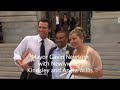 Newlyweds Aneta and Kingsley with SF Mayor Gavin Newsom
