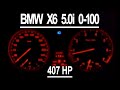 BMW X6 50i acceleration 0-100 DRIVE mode