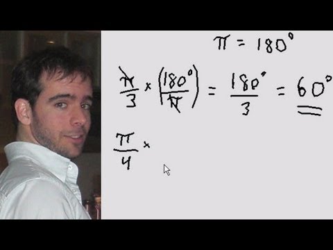 how to change radians to degrees