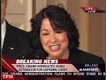 Sonia Sotomayor Addresses Her Nomination to Supreme Court