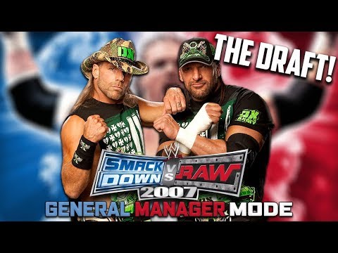 THE BEST GM MODE DRAFT OF ALL TIME! w/Phoenix Nitro WWE Smackdown vs Raw 2007 GM Mode