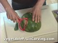 Watermelon Carving Made Easy - How to Peel a Watermelon Fast