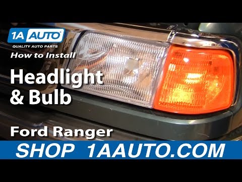 How To Install Replace Headlight and Bulb 93-97 Ford Ranger 1AAuto.com