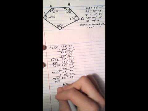 how to measure azimuth