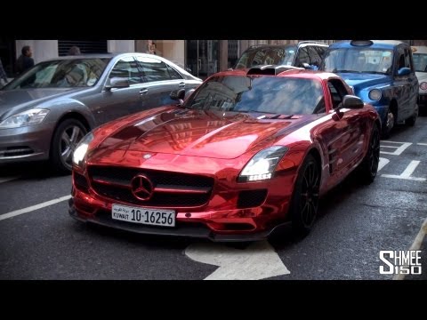 RED CHROME Custom Mercedes SLS AMG from Kuwait