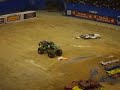 Grave Digger Monster Truck Catches Fire