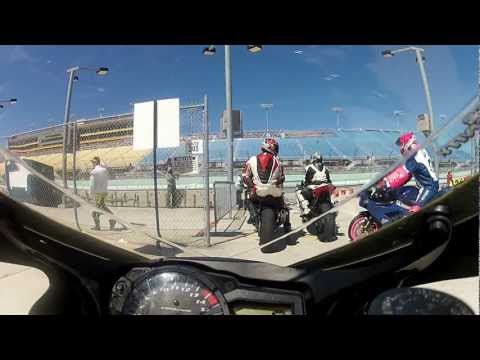 motorcycleracing - Homestead Speedway CCS Motorcycle Racing, 2/17/13, Amateur Unlimited Supersport Motorcycle Race. GoPro HD on board a Suzuki GSXR 1000. Race# 523. Race # 6. U...
