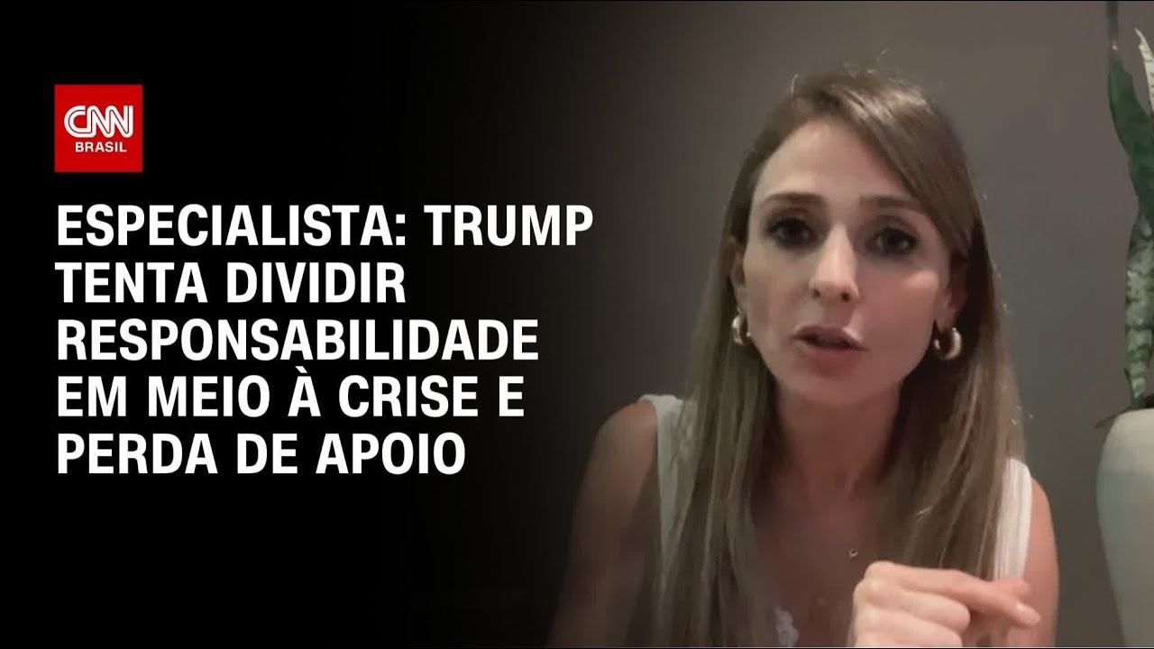 Trump tenta dividir responsabilidade em meio à crise e perda de apoio, aponta especialista | HORA H