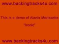 Alanis Morissette backing track ironic demo