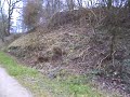 Damm der Flensburger Kreisbahn beim Umspannwerk Lautrupsbach Damm der Flensburger Kreisbahn beim Umspannwerk Lautrupsbach