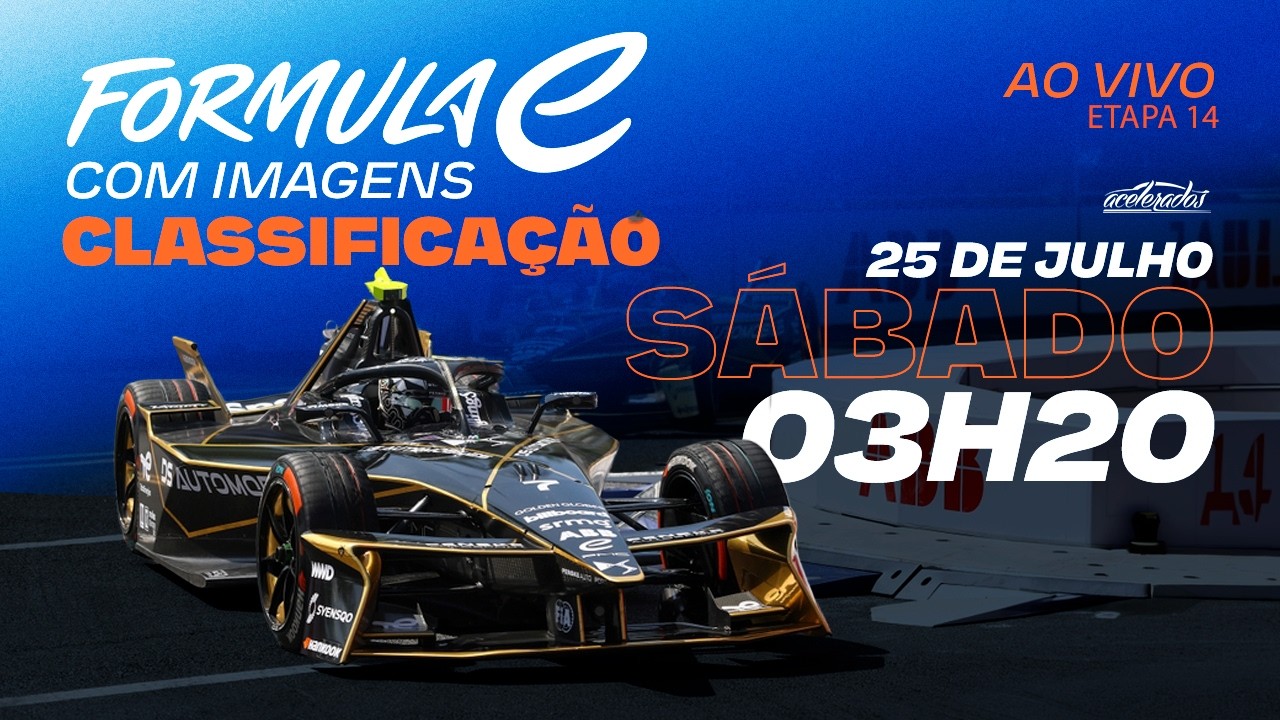 FÓRMULA E - AO VIVO E COM IMAGENS - CLASSIFICAÇÃO E-PRIX DE TÓQUIO - 3H20