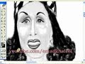 كيف ترسم ليلي مراد بالماوس؟