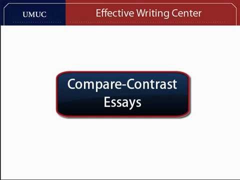 how to compare and contrast in an essay example of
