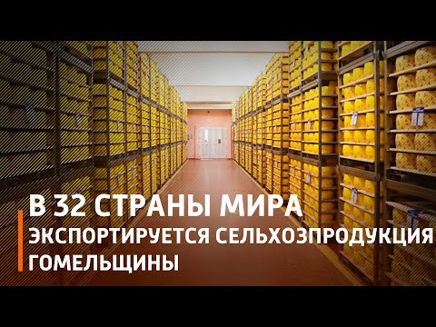 Сельхозпродукция Гомельской области экспортируется в 32 страны мира видео